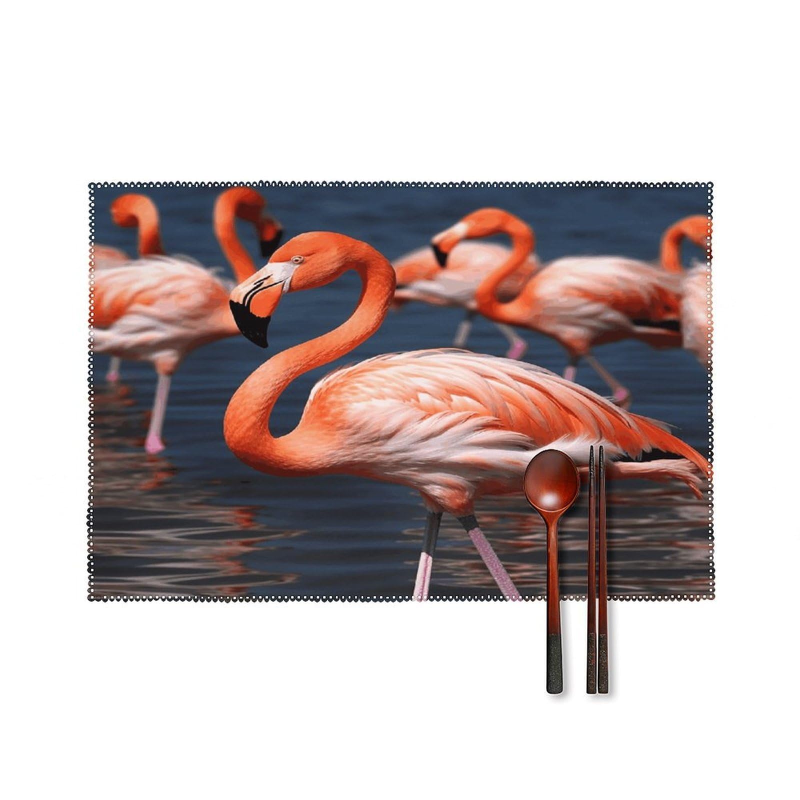 Fodpand Style Flamingo3 Placemats Set Of 4 Place Mats Table Mats
