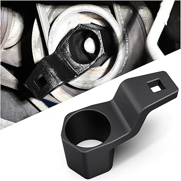Bittwee Car 19 mm Harmonic Balancer Socket & 50mm Crankshaft Crank Pulley Wrench Holder Tool for Stubborn Bolts, Removal Holding Spanner kit for 19mm Engines