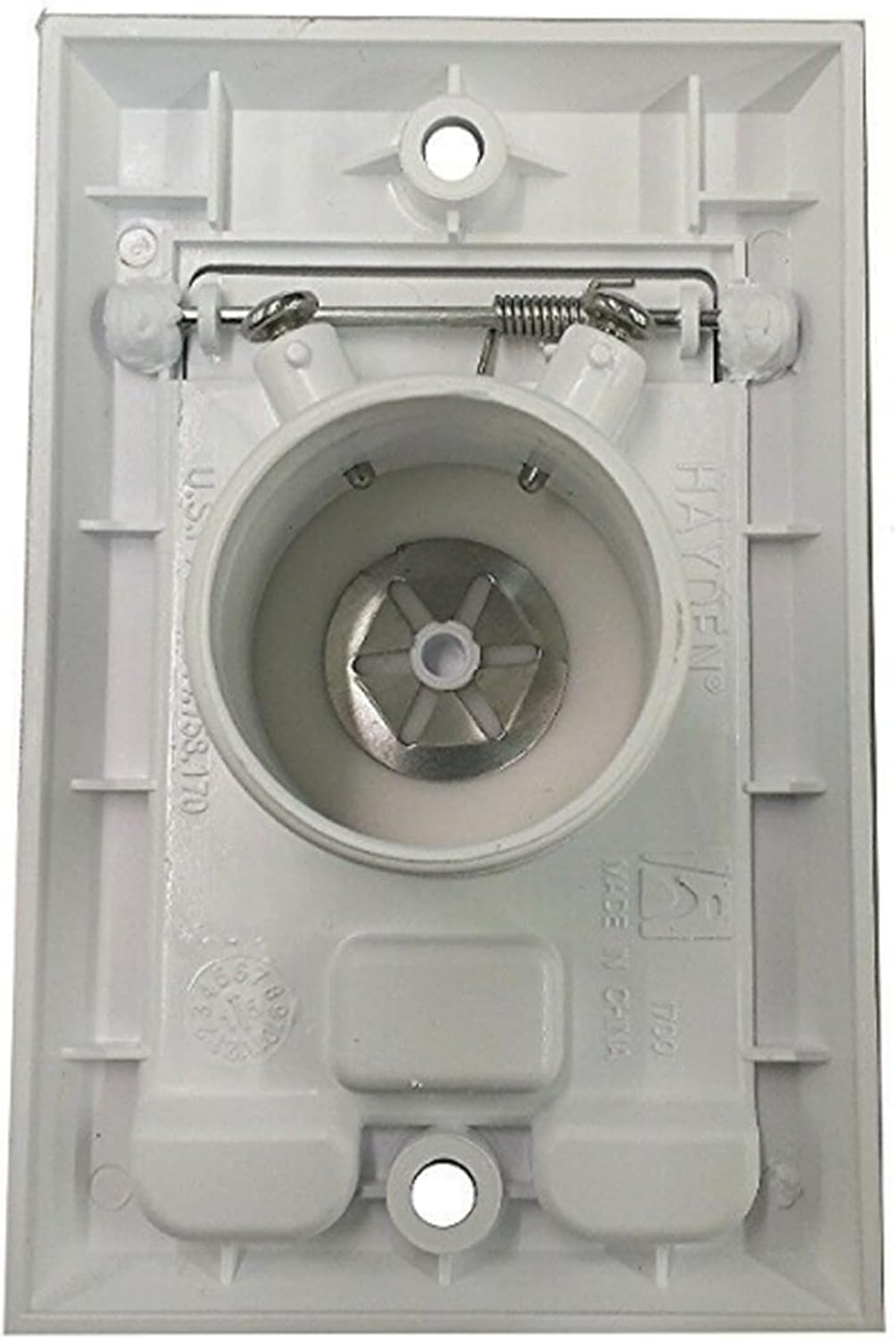 (2) Central Vacuum Square Door Inlet Wall Plate White Compatible with Nutone Beam Vacu Flow