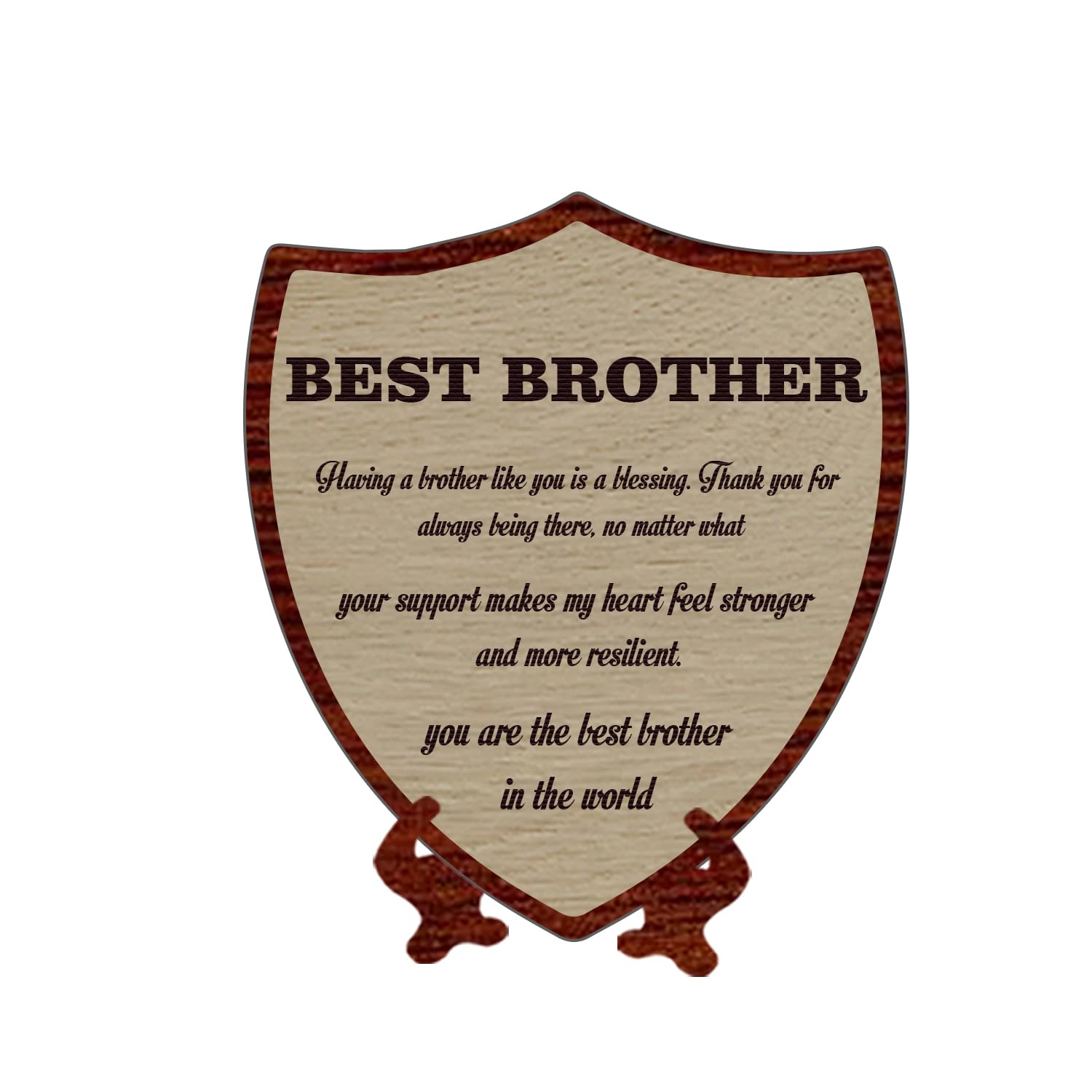 Best Brother Wooden Trophy l Gift for Brother | Best Gift for Brother | Rakhi Gift for Brother | Birthday Gift for Bhai-picture-10