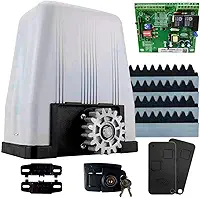 Motor Para Portão Eletrônico DZ4 SK 36 Deslizante 1/3 de HP 800kg Rossi 4 Metros e Meio de Cremalheira (220)