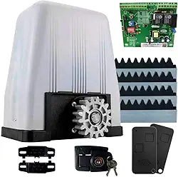 Motor Para Portão Eletrônico DZ4 SK 36 Deslizante 1/3 de HP 800kg Rossi 4 Metros e Meio de Cremalheira (220)