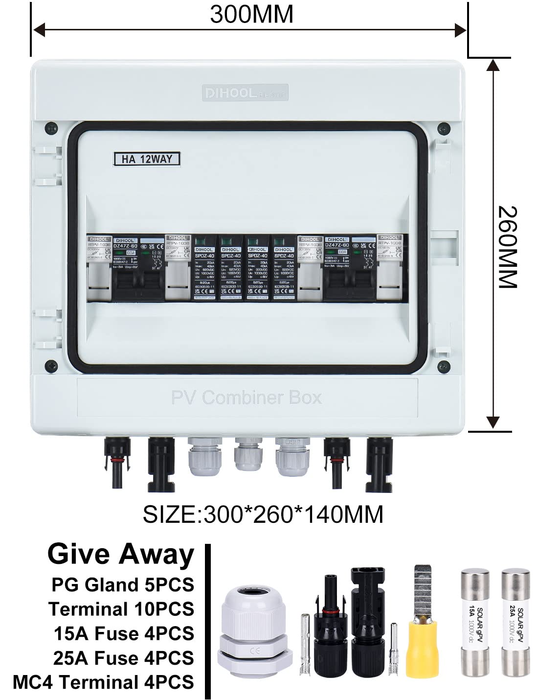 Protezione Sovratensione Fotovoltaica, 2 In 2 Out Interruttore - Foto 5