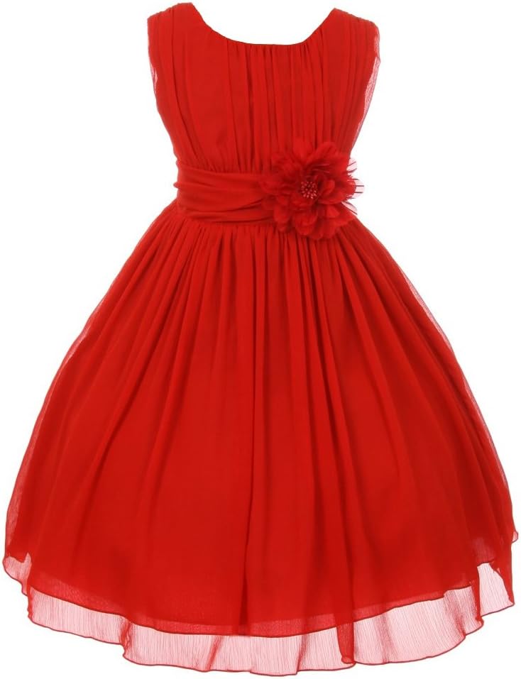 iGirlDress Little Girls' Yoro Chiffon Flower Girls Dress 4-16Y