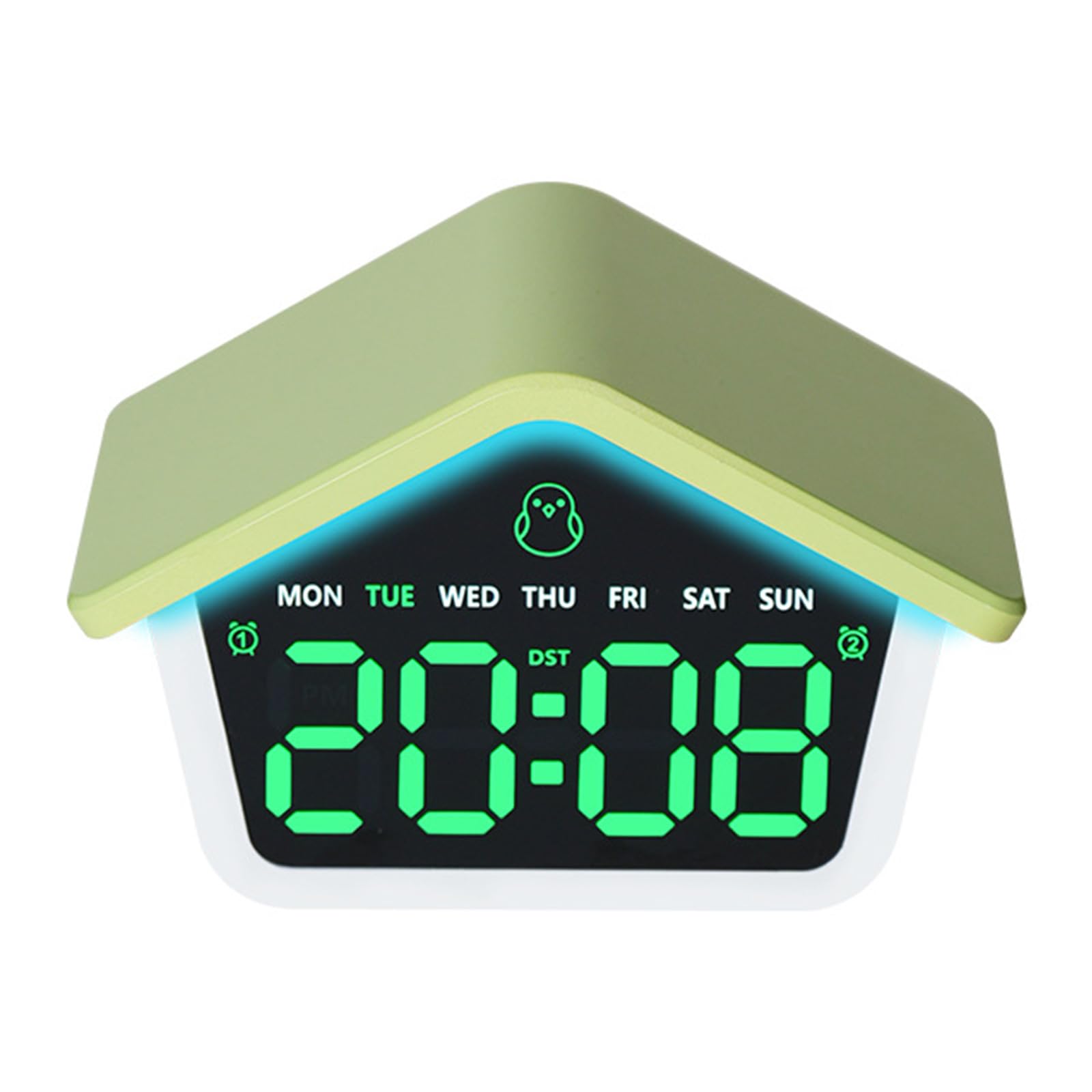 Msioytog Alarm Clocks for Bedroom Living Room Digital Clock Digital Alarm Clocks with Time Day of Week Date DST Desk Clock LED