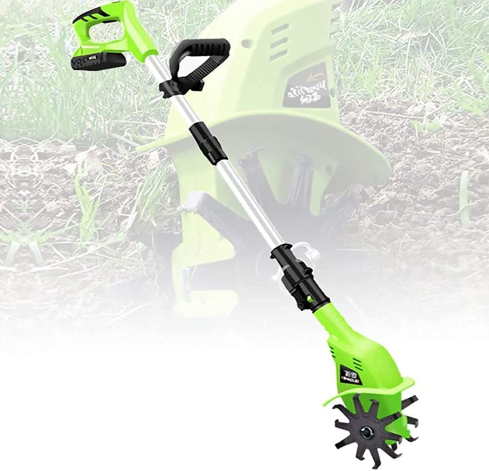 Rototiller inalámbrico Manual eléctrico for jardín, azada for huertas, cultivador portátil.