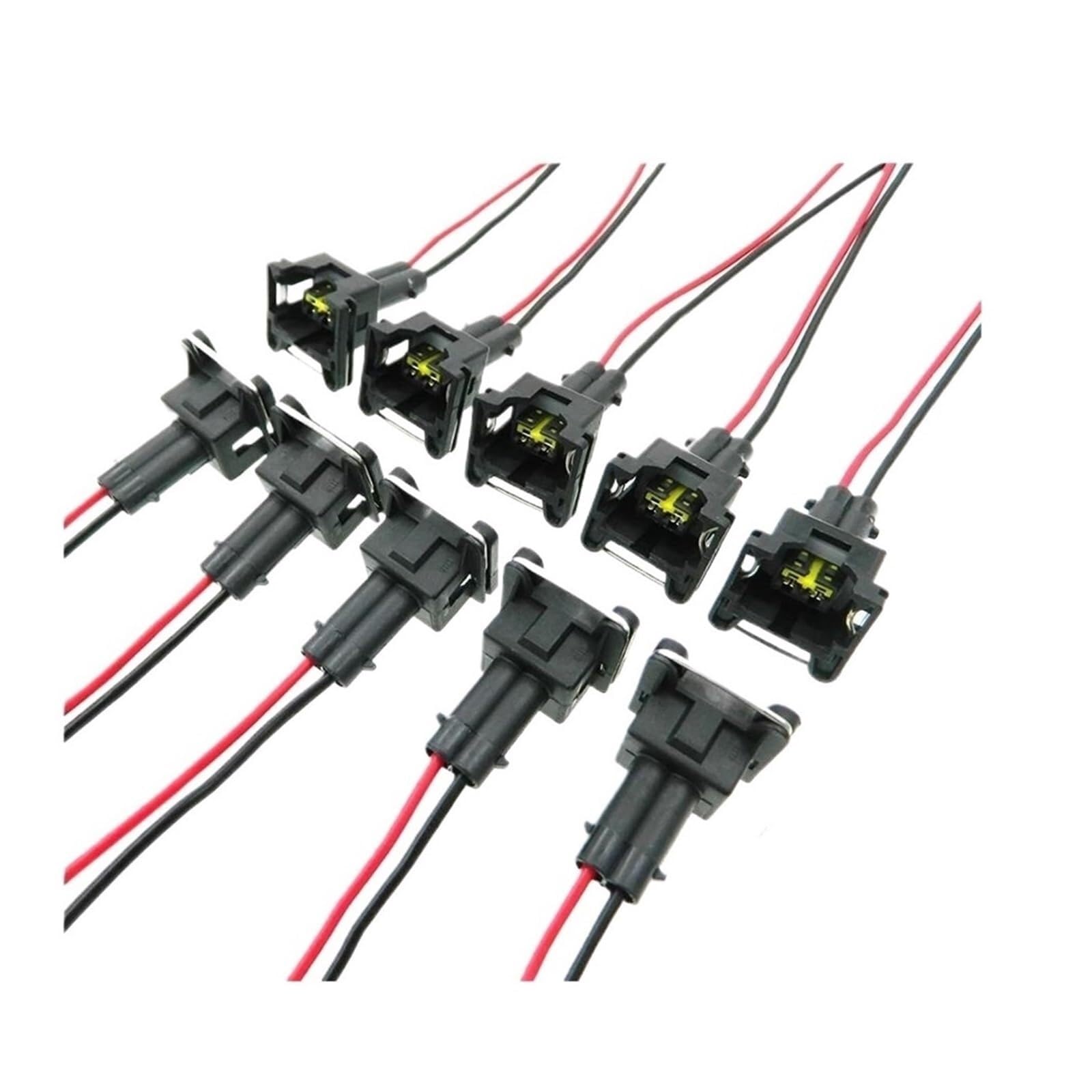 Qdouimoo 10 Connector Diesel Injector Petrol Fuel Injector For Peugeot For 1007 206 306 For Partner 1984E0 01F002a 0280156357 348001 H00101f002a