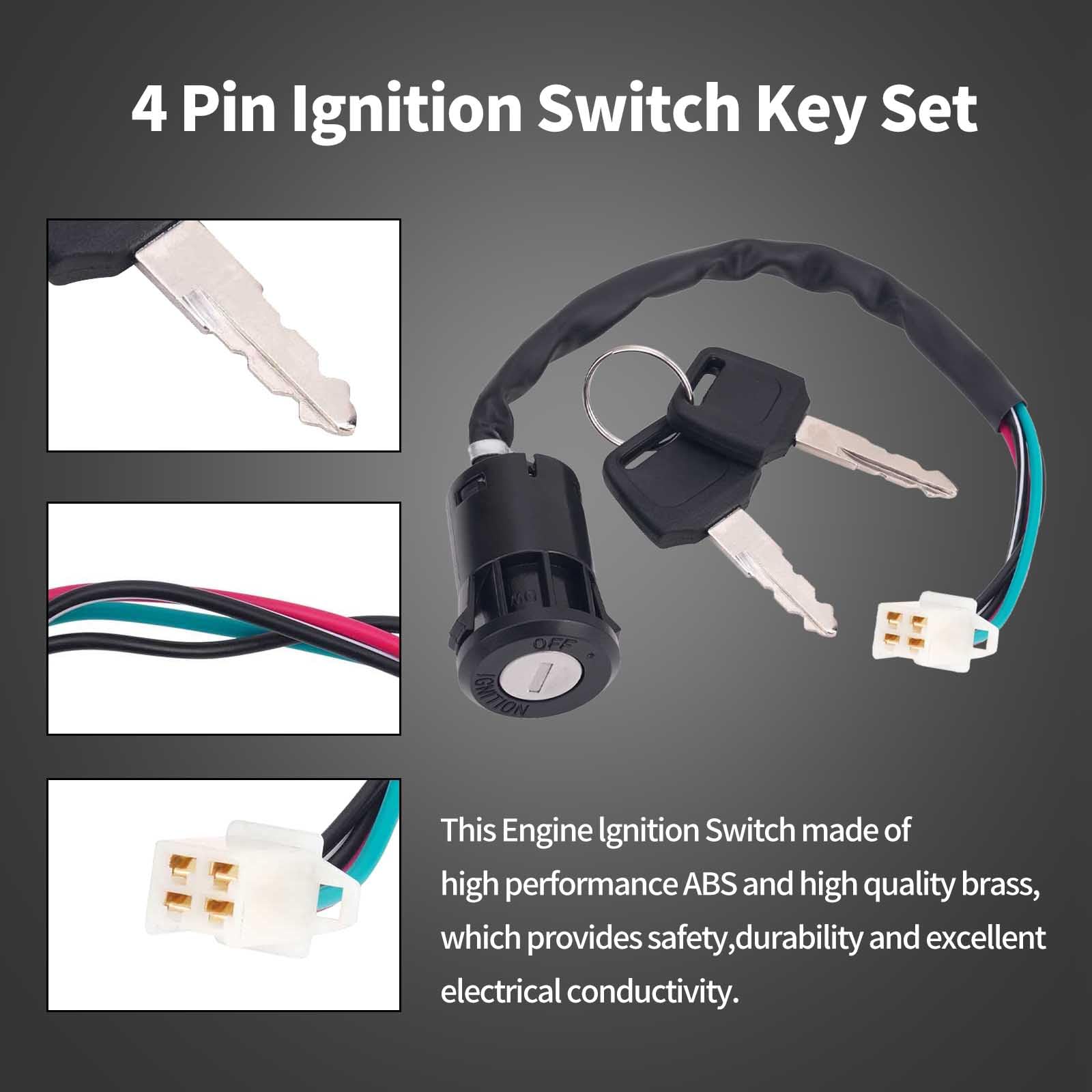 Amazon.com: AHL 4 Pin Ignition Switch Key for TaoTao Buyang