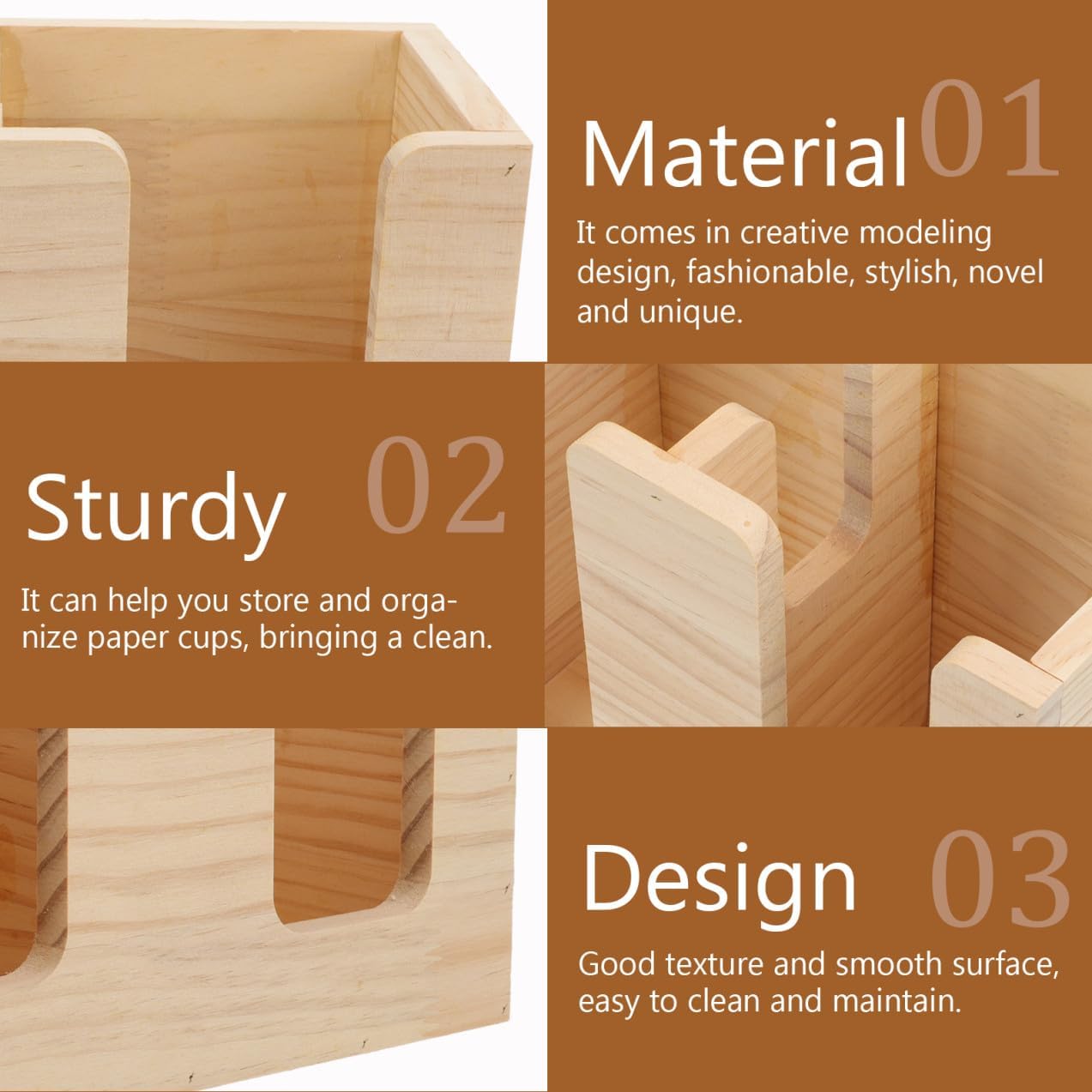 Zerodeko Disposable Cup Rack Organizer Stand for Home Commercial Use Minimalist Design for Bars and Restaurants Easy to Clean Smooth for Cup Storage