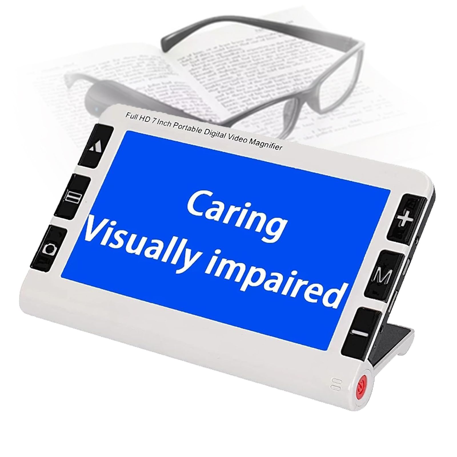 Loupe vidéo numérique portable pour malvoyants, écran 7.0 pouces avec zoom 2X-32X pour lecture et aide à la basse vision