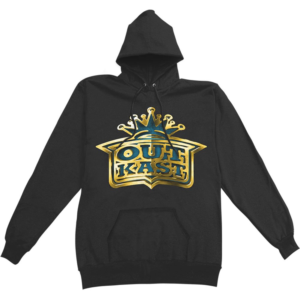 Outkast Men's Gold Crown Logo Hooded Sweatshirt Black