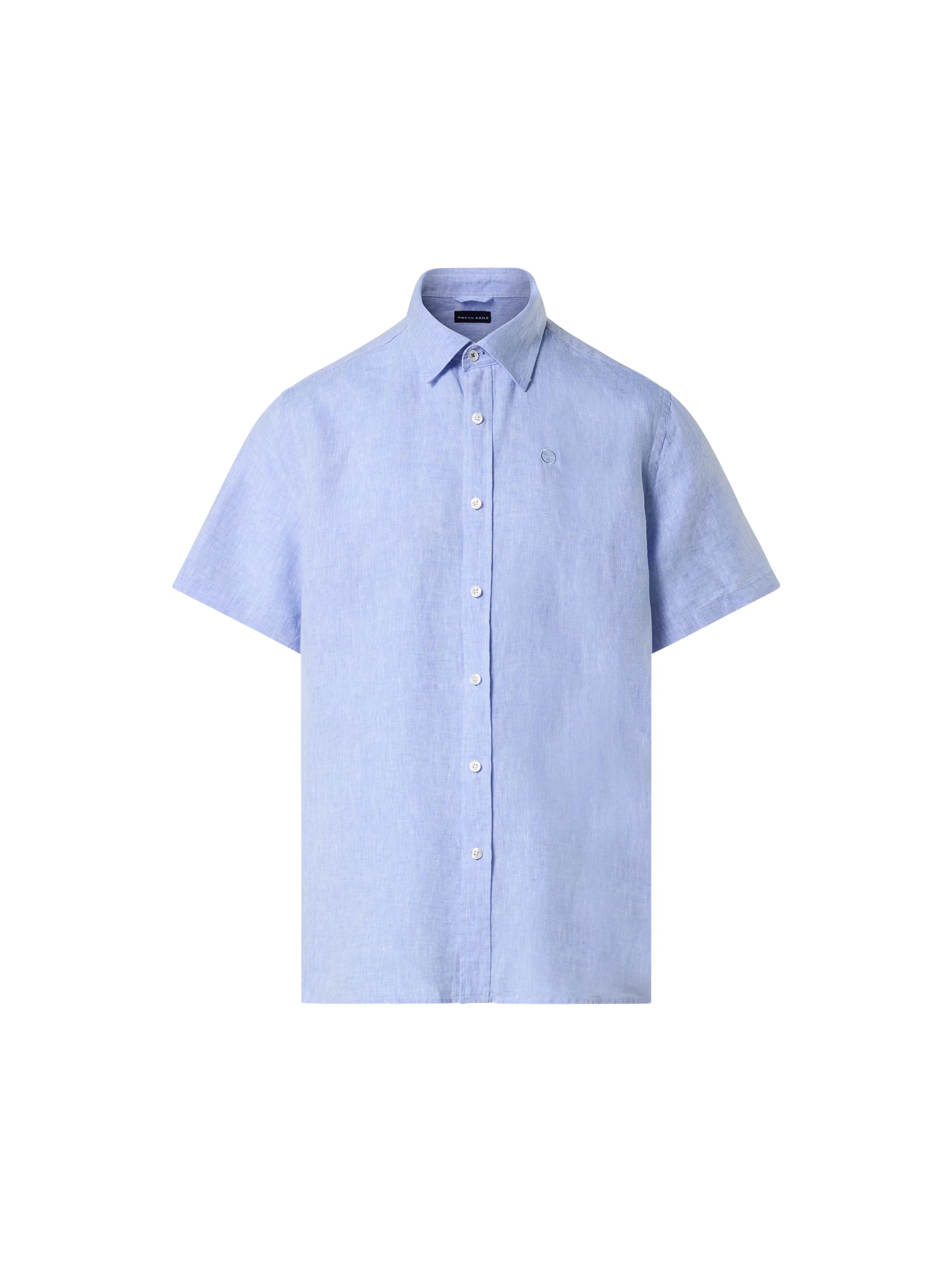 NORTH SAILS Camicia Uomo MC in Lino European Flax™ con Logo Ricamato