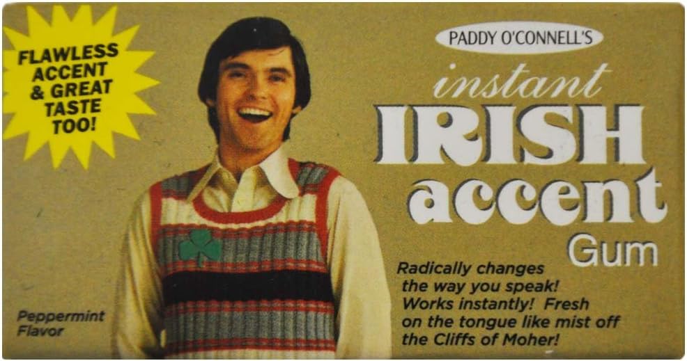 Blue Q Instant Irish Accent Gum