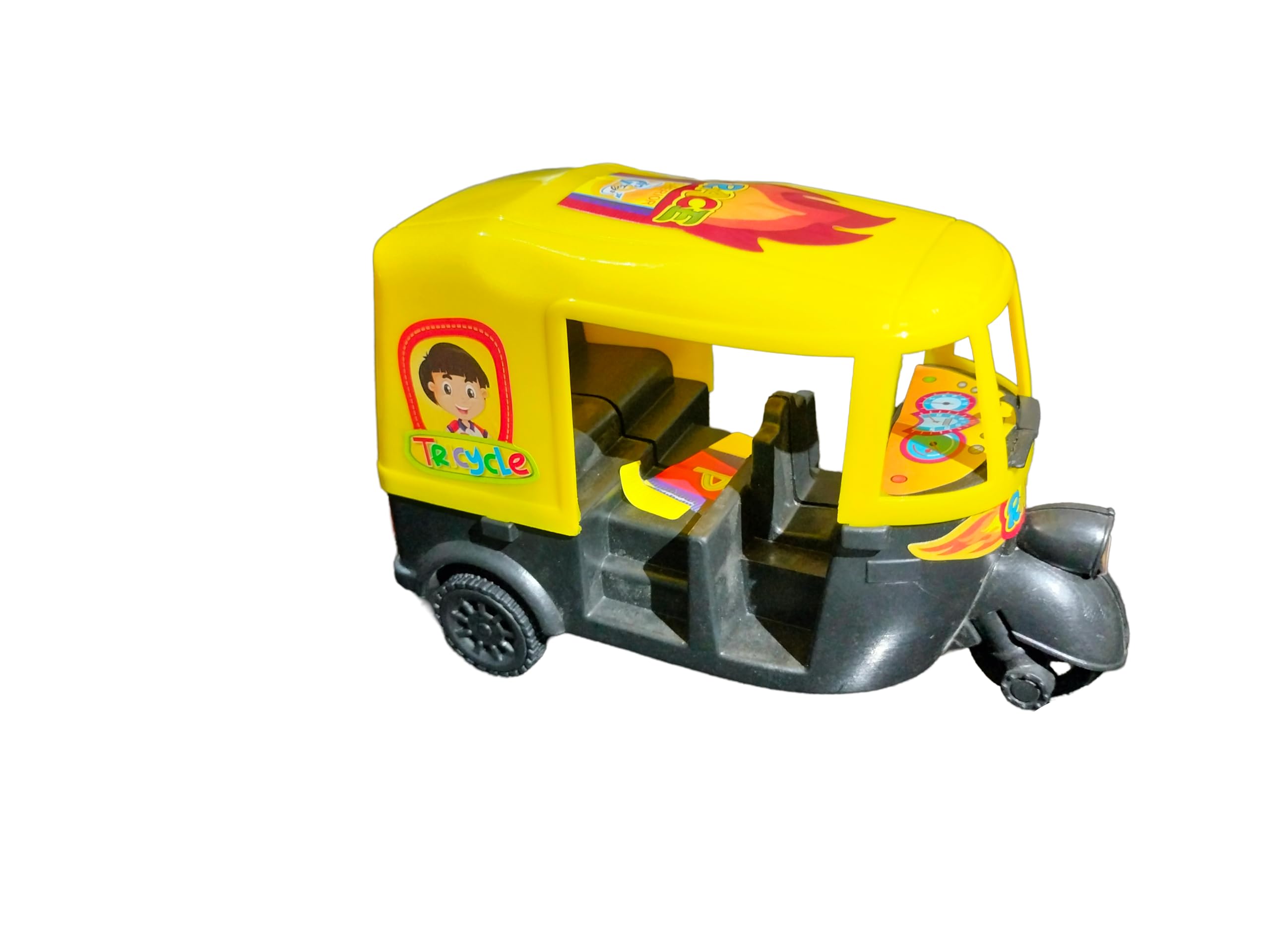 Auto Rickshaw Toy for Kids - Miniature Vehicle, Fun Indian Tuk-Tuk Toy, Kids Toy Car for Boys & Girls (B0DH1QS73D) Amazon Price History, Amazon Price Tracker