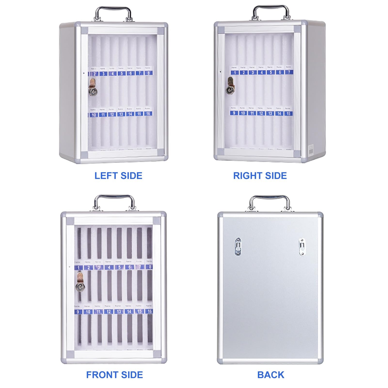 Caja de Almacenamiento para teléfono móvil Soporte acrílico para teléfono móvil Caja de Almacenamiento de Escritorio Caja de Almacenamiento portátil de aleación de Aluminio para teléfono
