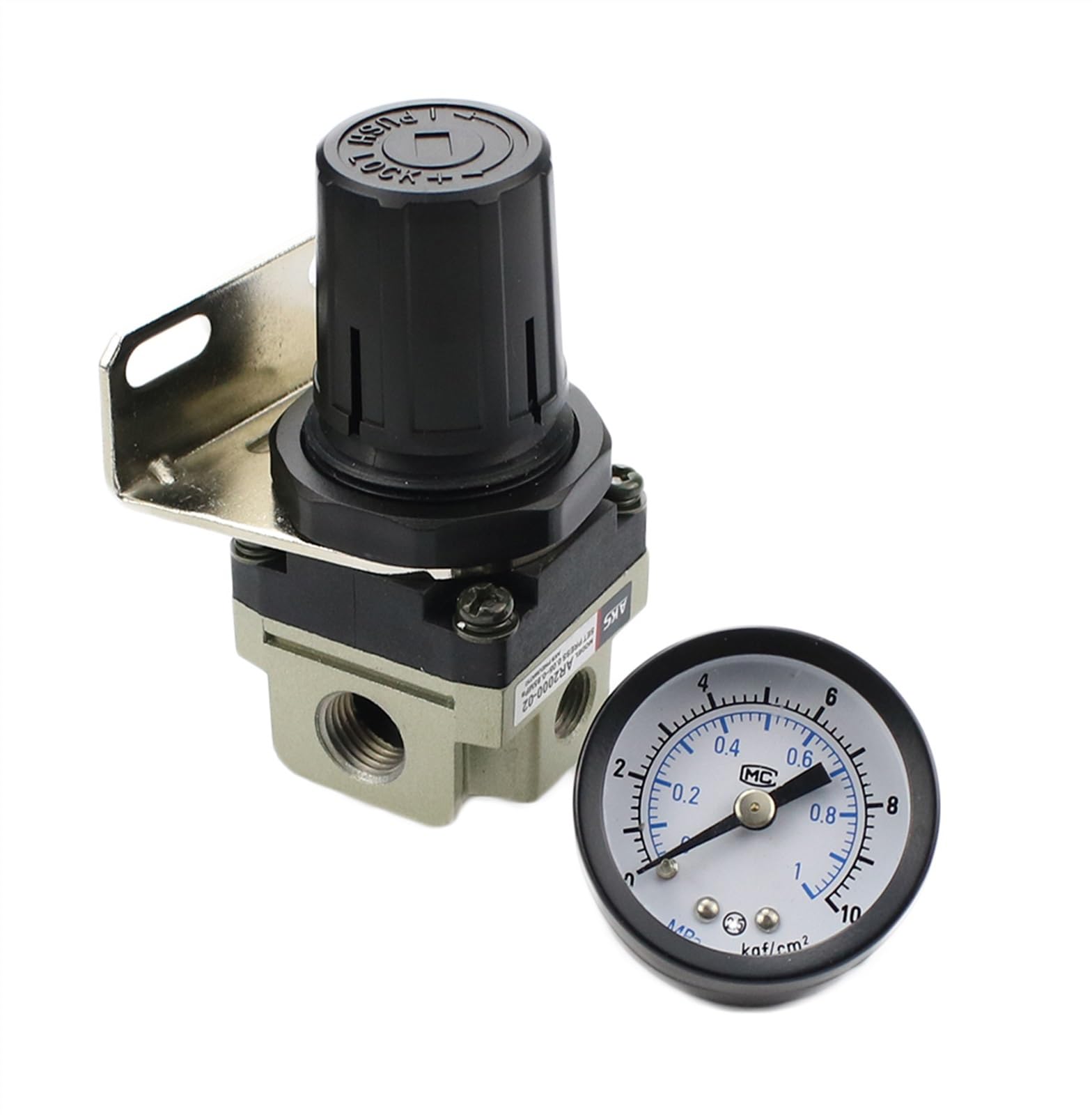 AR2000-02 regulator ciśnienia G1/10.2 cm Pneumatyczne urządzenia do uzdatniania powietrza Zawór regulujący ciśnienie (AR2000-02)