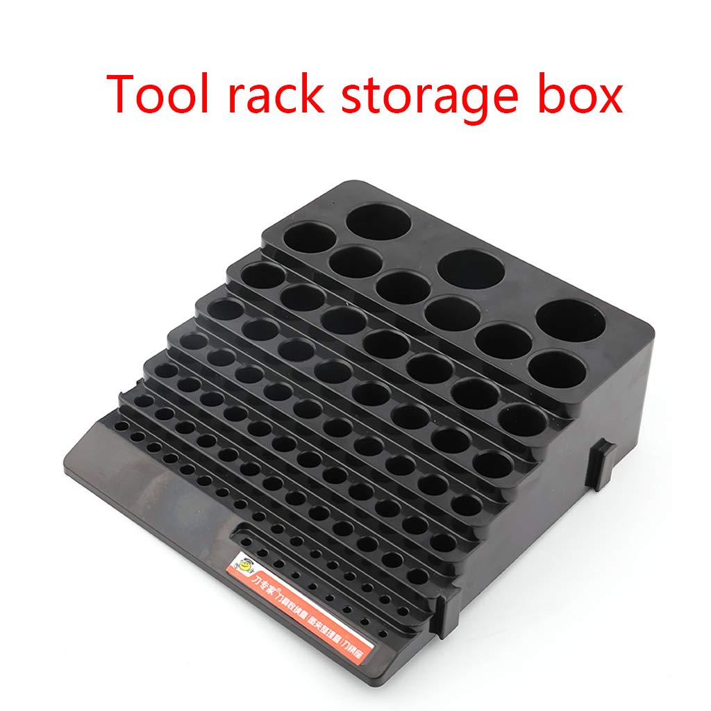 Scatola Porta Punte Da Trapano E Frese Con 288 Fori, Fondo Rinforzato, Per Utensili Da 4 A 32 Mm, Blu