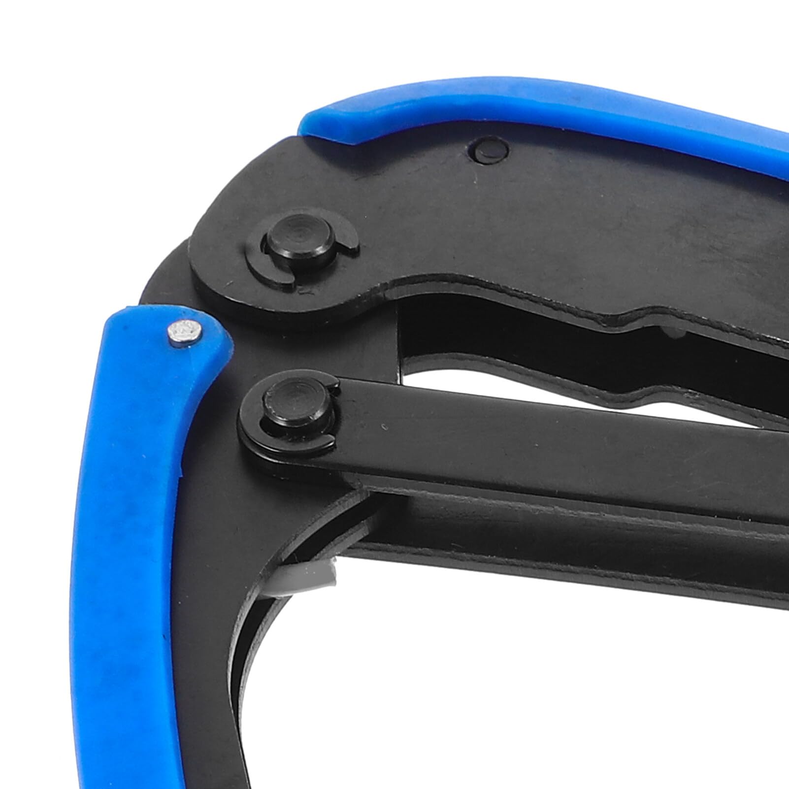 Pinza Crimpatrice Coassiale Multiuso per Cavi, Blu | Acciaio Inossidabile e Plastico, per Ufficio e Casa, Crimpatura Precisa F e Terminazione Reti