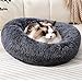 Fhodigogo Rundes Plüsch-Donut-Bett für Hunde und Katzen, klein, rutschfest, warm und gemütlich, für 5 kg Haustiere