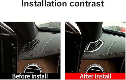 Miniatura 2 de YIWANG - Cubierta de salida de aire acondicionado para salpicadero (2 unidades, para Mercedes Benz Clase S W222