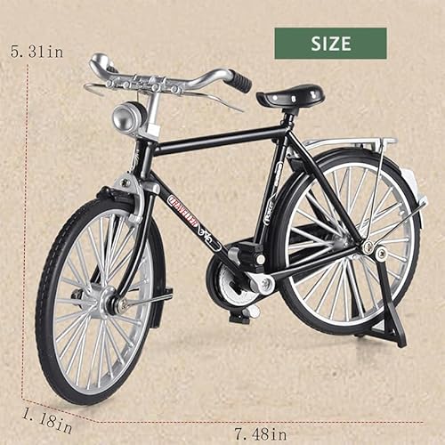 UMESEE 3D Metal Puzzles Toy Bike for Teenagers and Adults, Simulation Mini Bicycle Model Scale Kit, 3D Bicycle Model Building Kit, DIY Craft Kits 3D Puzzles for Beginners (Black) - Image 5