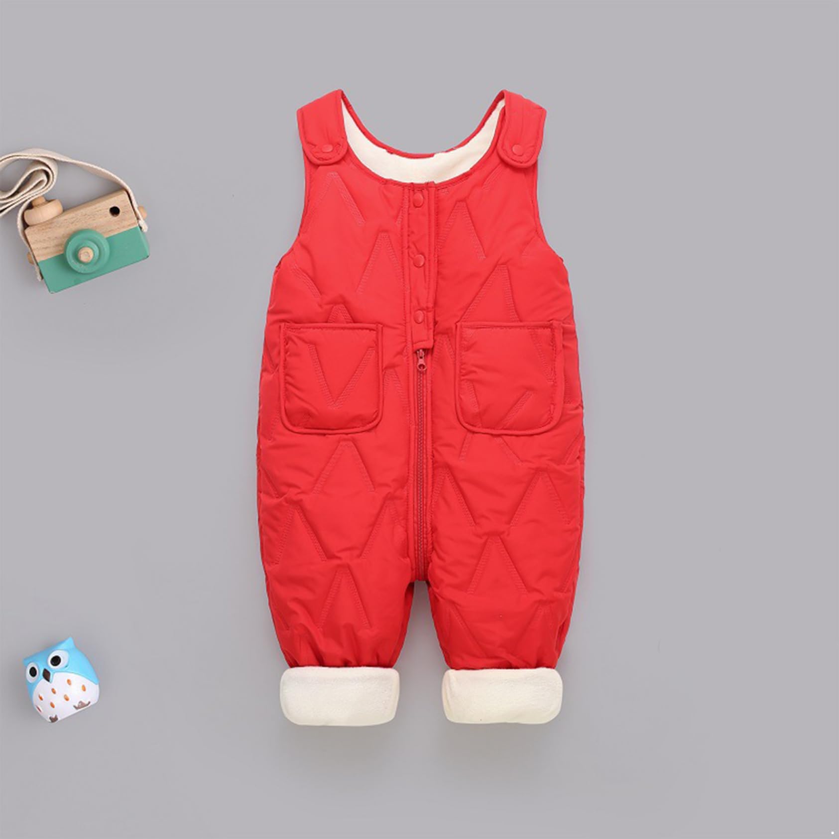 Jhaoyu Pantalones de plumón para bebé, ligeros, cálidos, para la nieve, para niños y niñas, resistentes al viento, pantalones de esquí al aire libre, tallas 74-104