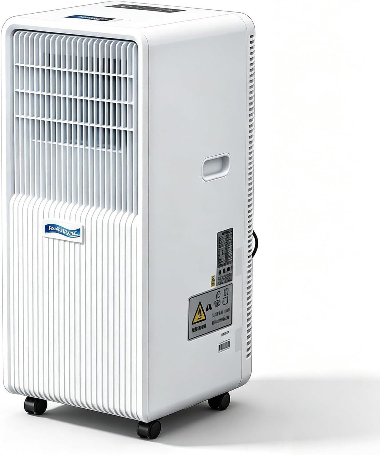 Aire Acondicionado Portátil 3 en 1 Ventilador Deshumidificador Habitación Oficina, 3 Velocidades Pantalla Digital Mando 24H Temporizador Manguera Ventana, 14000btu