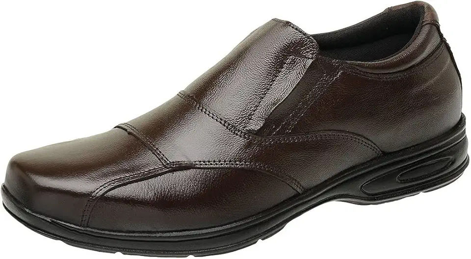 Sapato Social Couro Legítimo Anti Stress Conforto Ortopédico 5080