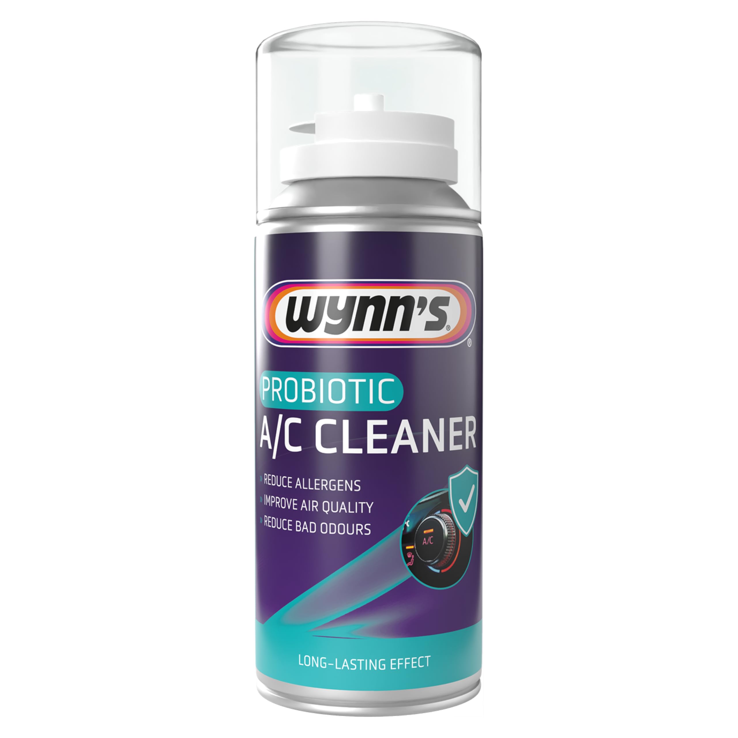 Wynn’s Probiotic A/C Cleaner – Car Aircon Cleaner with Probiotics – Odour Eliminator and Car Air Freshener Peppermint Fragrance – One Shot Format