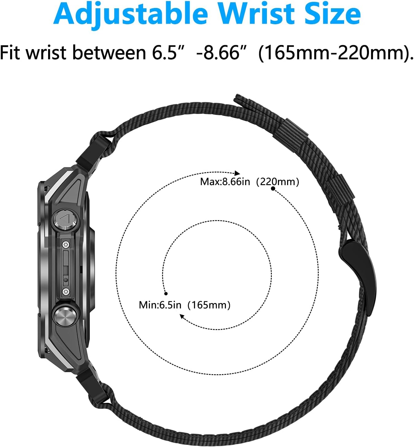Quickfit Nylon Watchband Compatible with Garmin Fenix 8 43mm/Fenix 7S/7S Pro/6S/6S Pro/5S/5S plus, 20mm Bands Replacement for Garmin Epix Pro 42mm/Descent Mk3i 43mm/Approach S70 42mm - Image 4