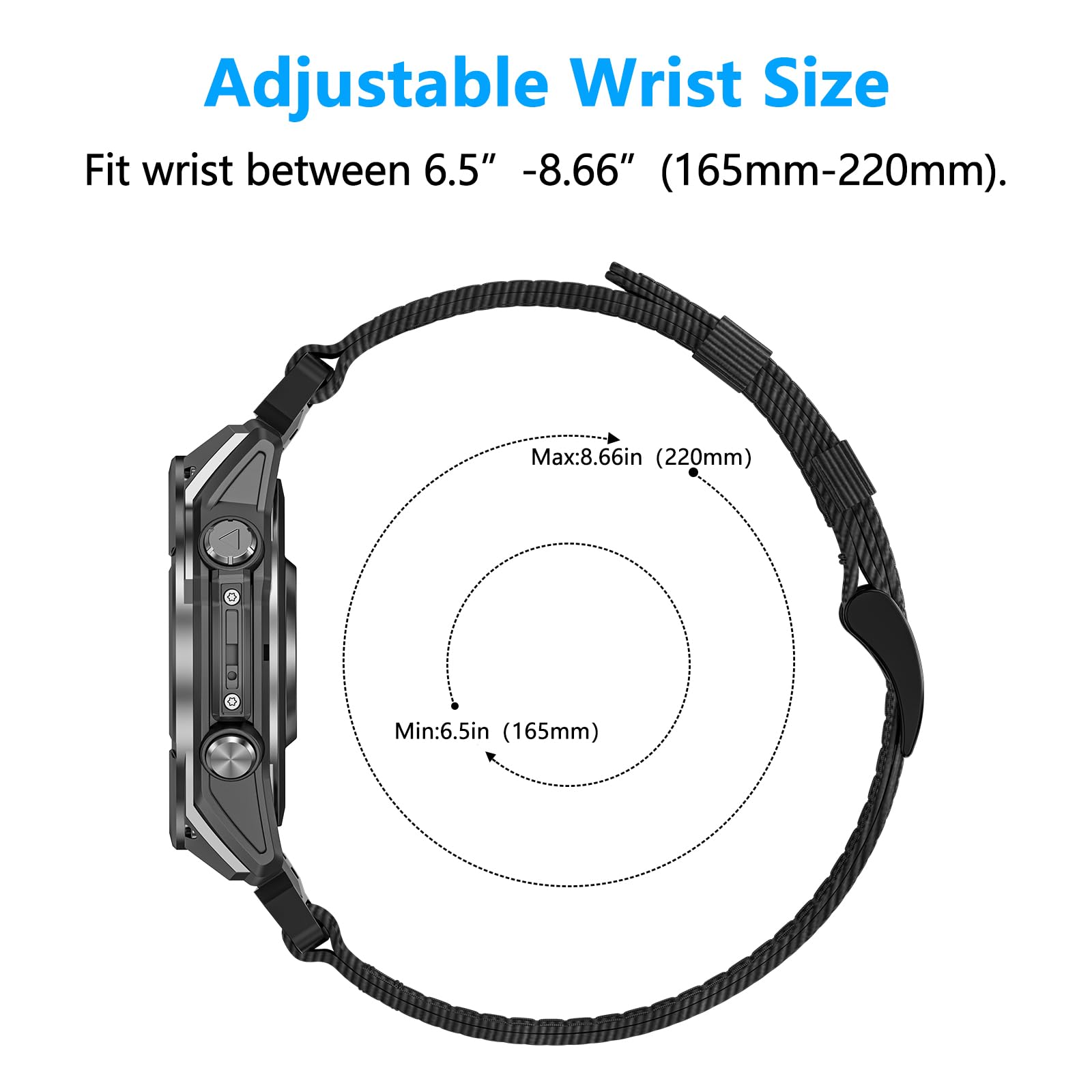Quickfit - Correa de nailon compatible con Garmin Fenix 8 de 43 mm/Fenix 7S/7S Pro/6S/6S Pro/5S/5S Plus, correas de repuesto de 20 mm para Garmin Epix Pro 42mm/Descent Mk3i 43mm/Approach S70