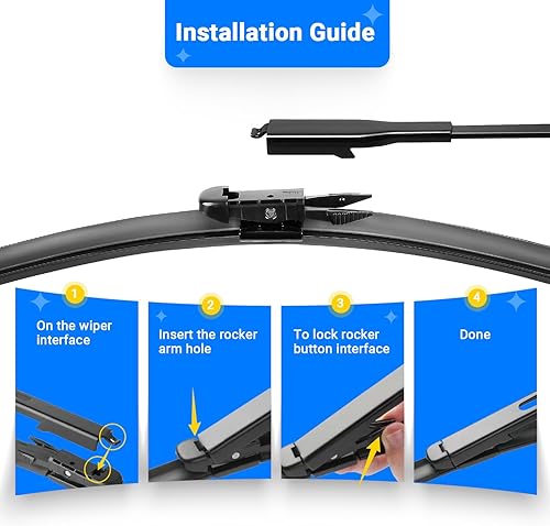 Miniatura 4 de Juego de limpiaparabrisas de repuesto para Ford C-Max Cmax 2013 2014 2015 2016 2017 2018 calidad original de fábrica para mi automóvil, 28, 26, 12