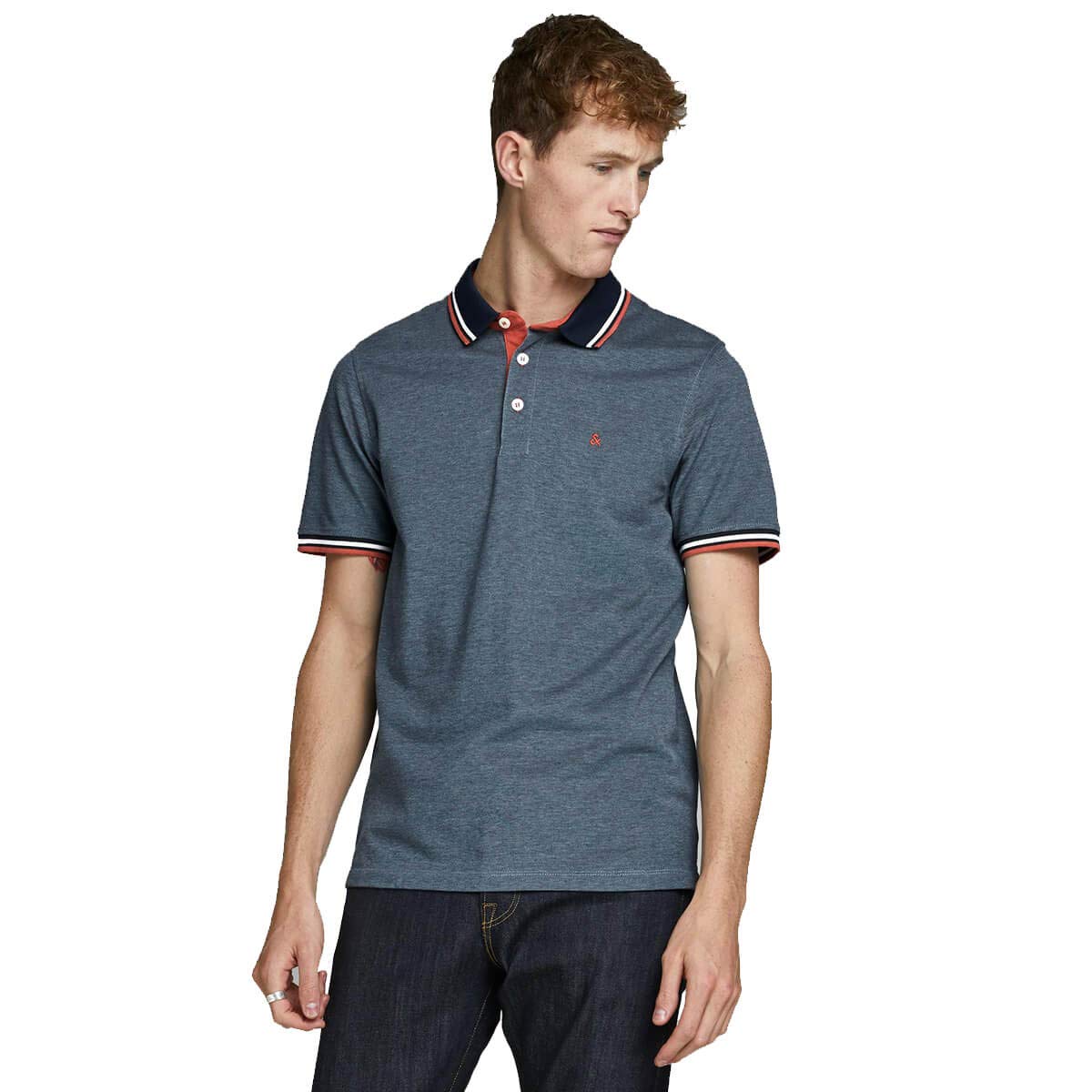 JACK & JONES Men's Jjepaulos Polo Ss Noos Shirt