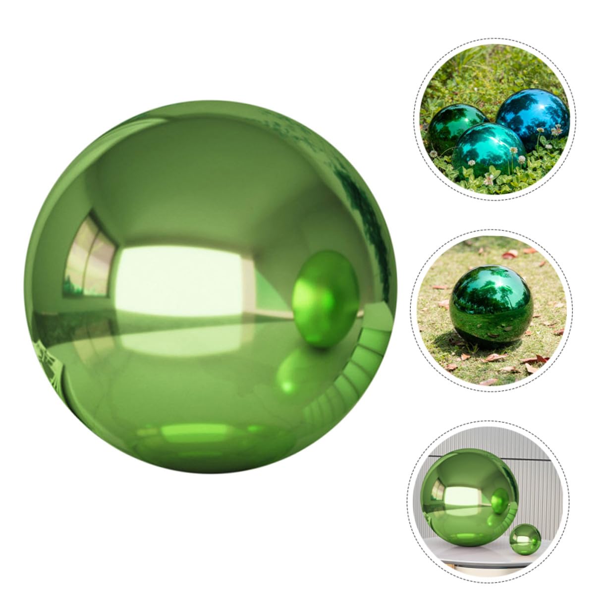 Gatuida Sfera in Acciaio Inossidabile Riflettente Sfera Luminosa Da Giardino Decorazione Esterna Per Patio Giardino Cortile Prato