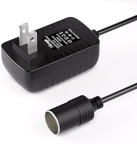 Miniatura 2 de Facmogu Adaptador de fuente de alimentación de 12V 2A 24W con enchufe para encendedor de cigarrillos de automóvil, CA 100V-240V a CC 12V 2A