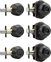 Vista 36 de Haidms - Perillas interiores de puerta de bronce aceitado, perillas de privacidad para puerta interior, perillas de puerta interior de bronce