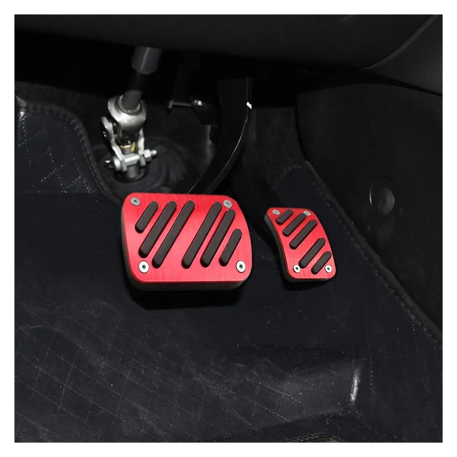 Gaspedal Abdeckung Für Peugeot 3008 2014-2019 Gaspedal Bremspedal | AT Auto-Pedalabdeckung Pedale(rot)