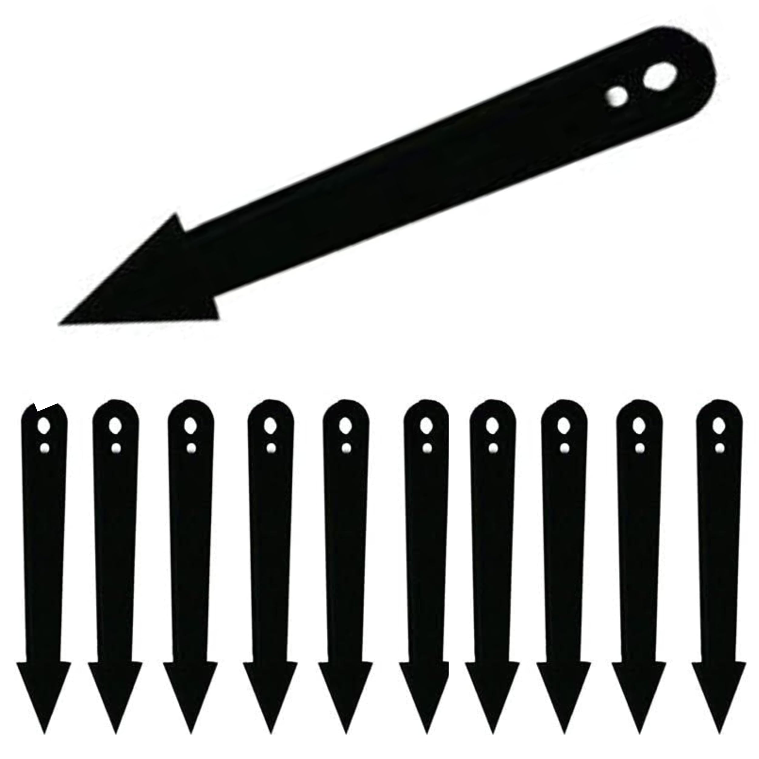 Kamal Agrotech Drip Irrigation Arrow Stakes, 11 cm Length, Heavy-Duty Black Plastic, for Garden Pipe Support (Pack of 100)-image-3