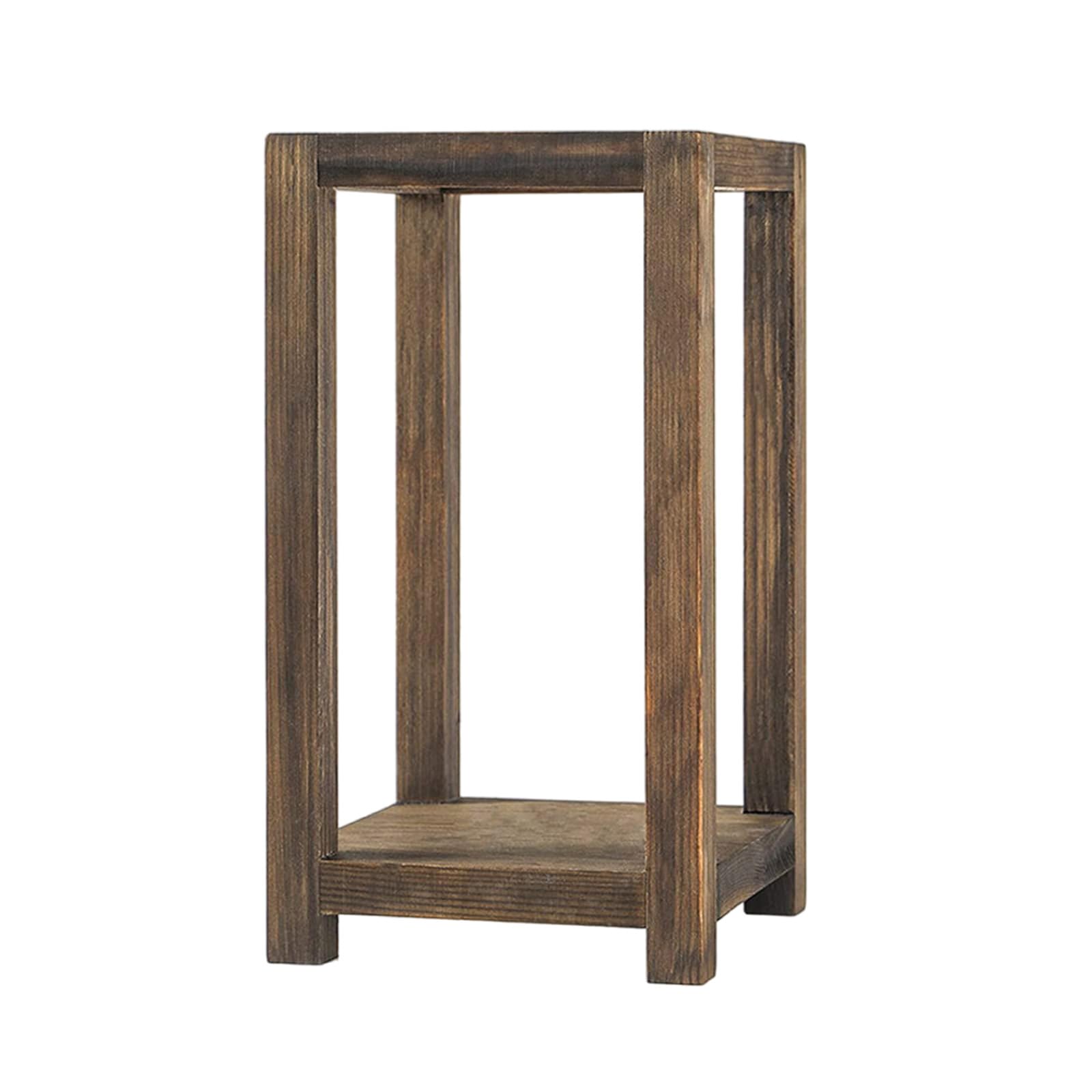 carotoe Wood Frame Wedding Centerpieces Holder Flower Rack for Farmhouses Table Fireplaces Decoration Candlestick Stand Wood Stand