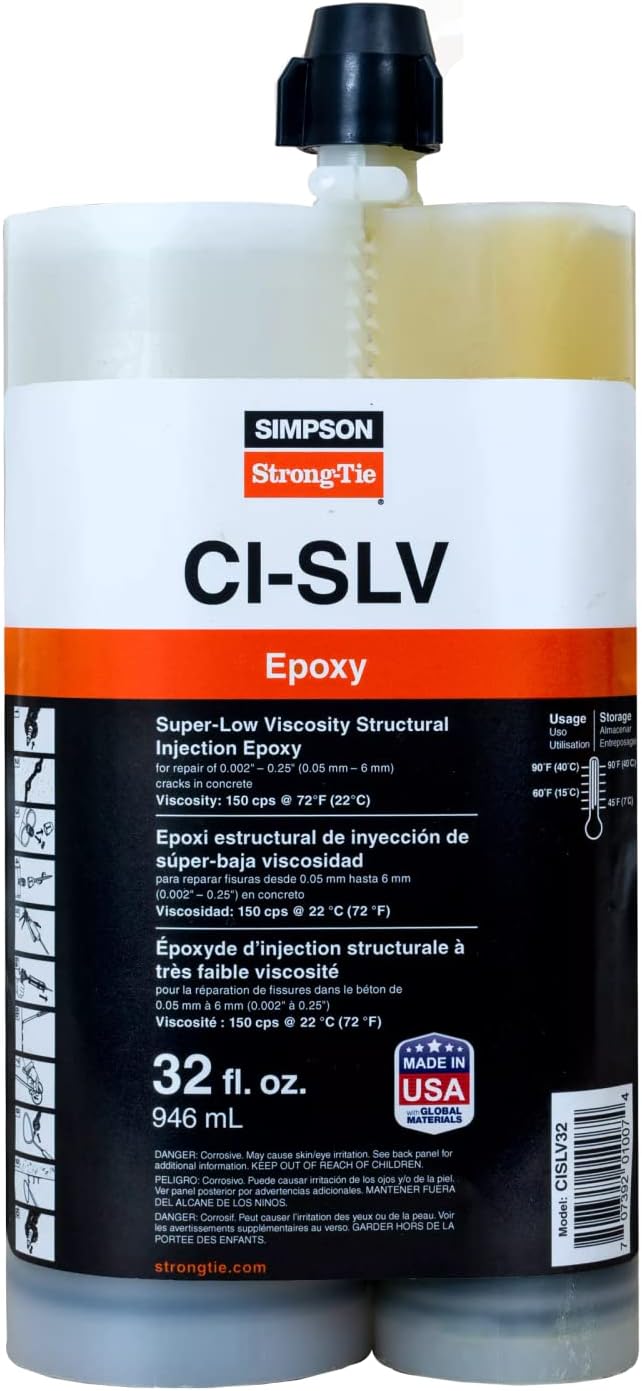 Simpson Strong-TieCISLV32 CI-SLV Super-Low-Viscosity Structural Injection Epoxy (32 oz.)