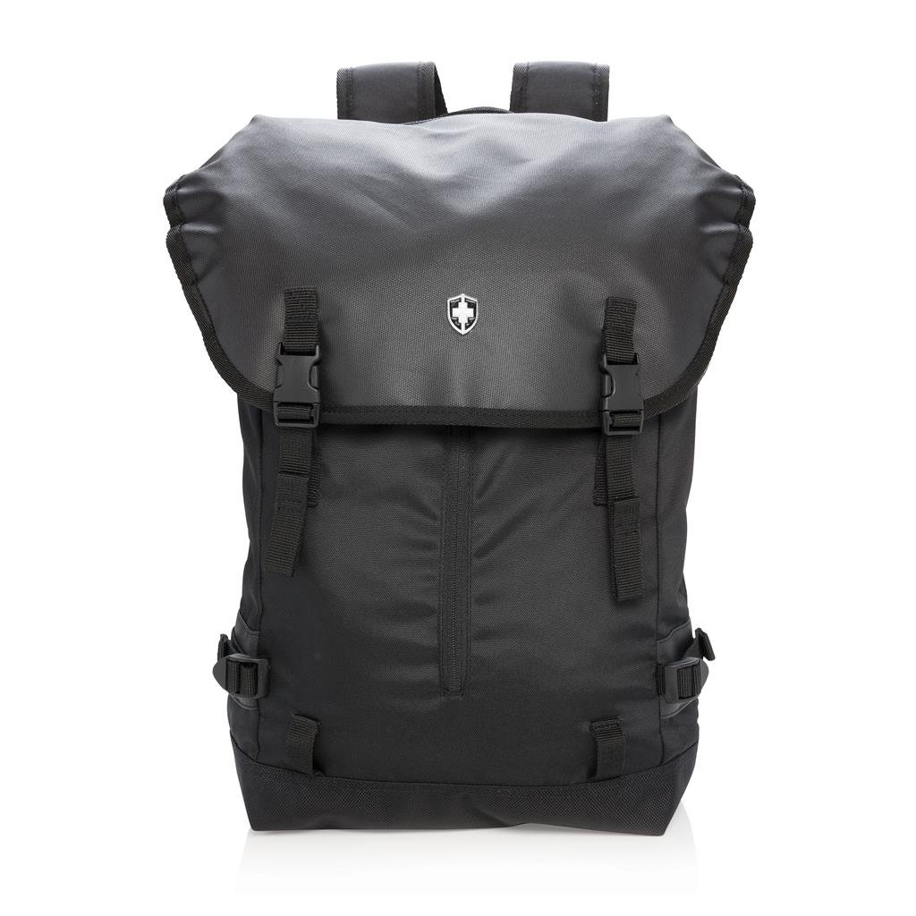 Swiss Peak Mochila Para Portátil 17” Deluxe Zaino Casual, 45 cm, 20 liters, Nero (Negro)