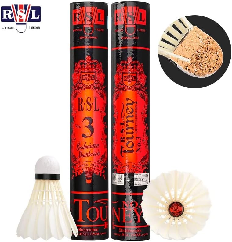 RSL No.3 Tourney Badminton Shuttlecock Birdy 12-Pack (speed-77)