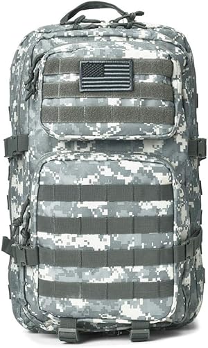 Miniatura 19 de Reebow Gear Mochila táctica militar, grande, bolsa de emergencia con capacidad hasta para 3 días, Molle, negro
