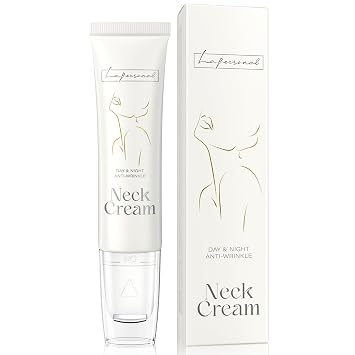 LA.PERSONAL Neck Cream with Cooling Roller, 2.14 Oz / 60 G