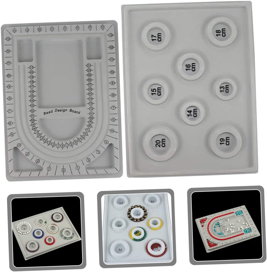 2pcs Bead Board Tray for Bracelet and Necklace Design