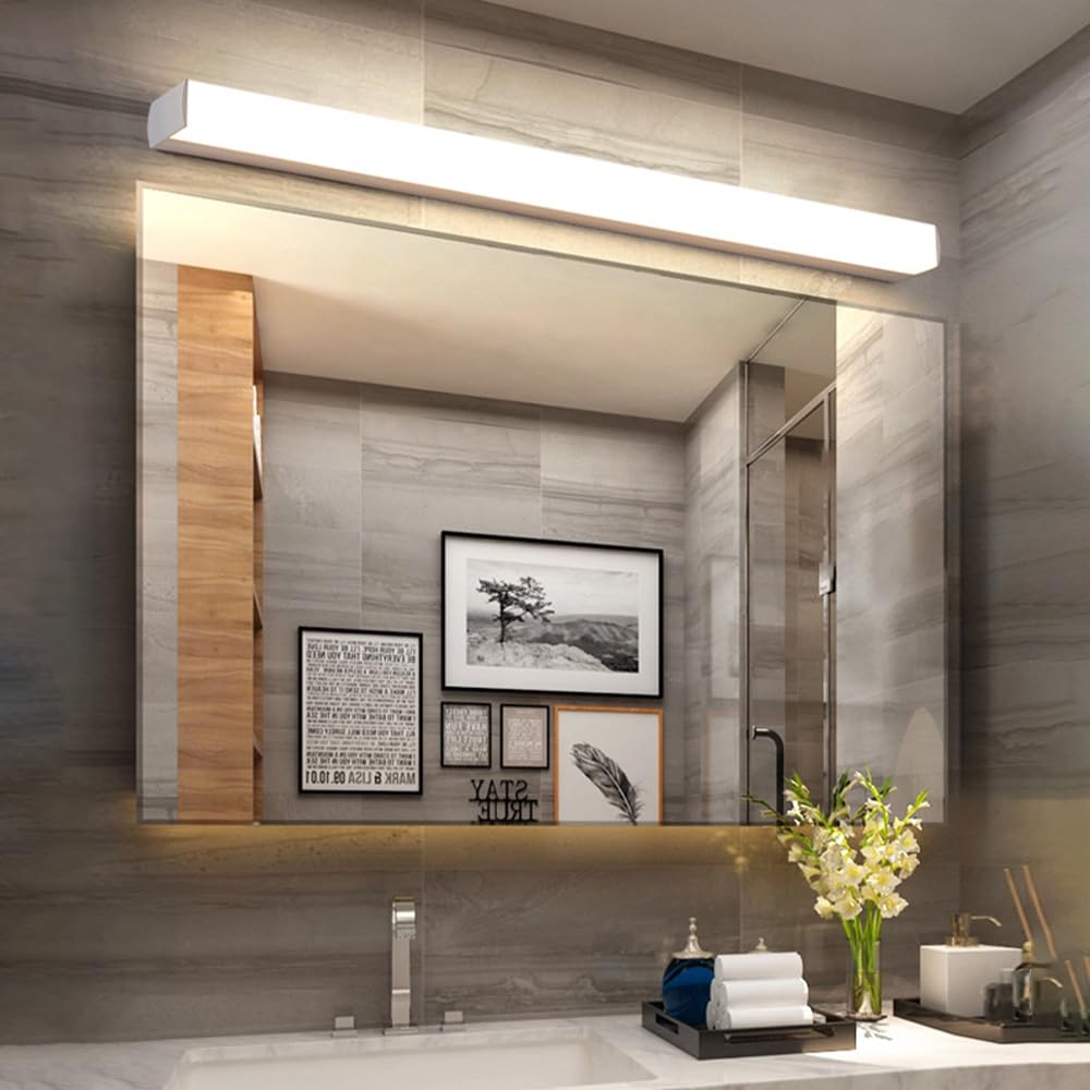 Jadssox Lampada da toeletta a LED per Bagno Lampade da Bagno su Specchio, Lampada da toeletta Moderna a 3 modalità Colore, Lampada da Bagno su armadietti a Specchio
