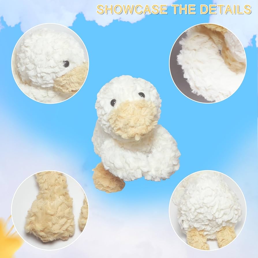 Amazon.co.jp: Nenzhu 11インチ ホワイトダックぬいぐるみ