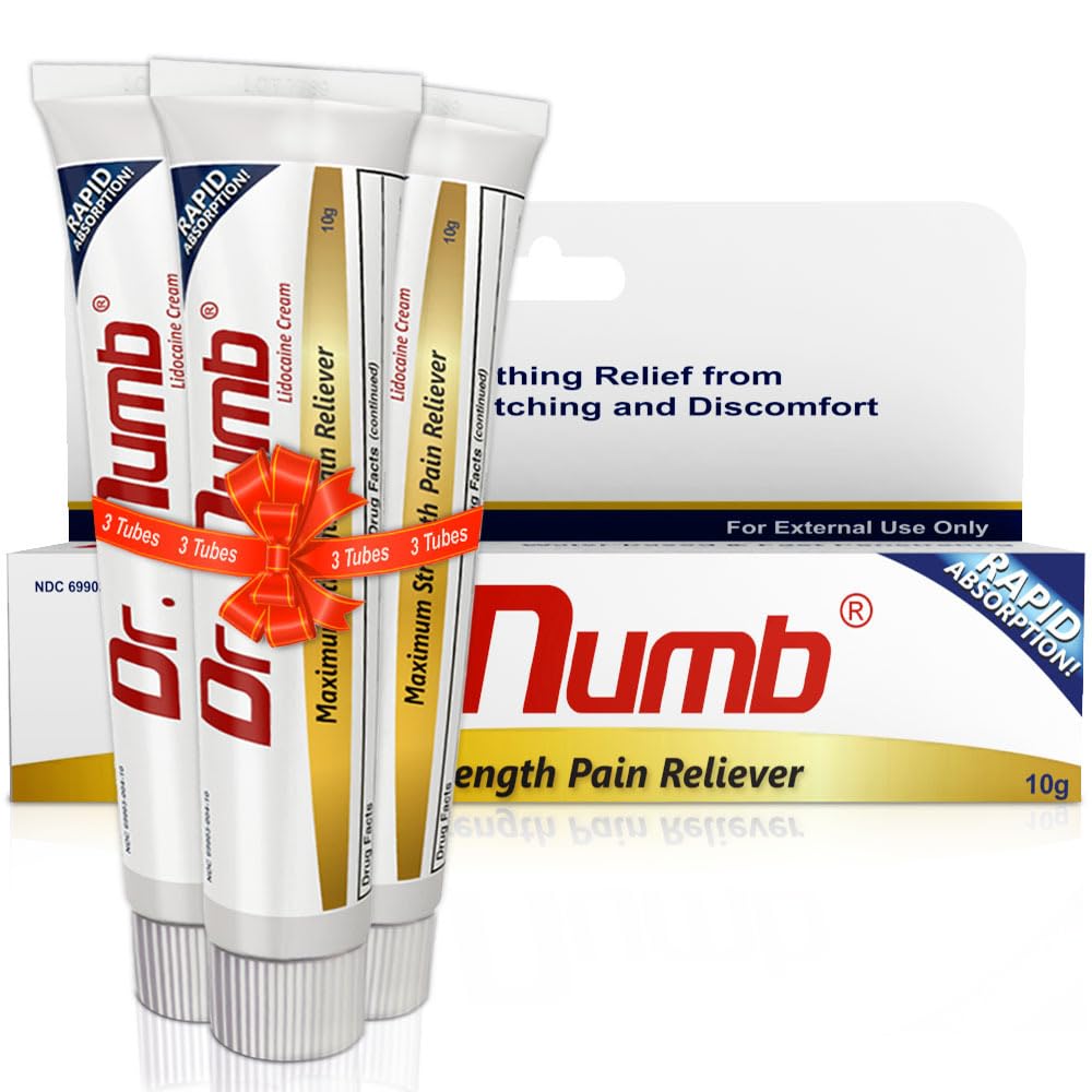 Dr. Numb 5% Lidocaine Numbing Cream, Maximum Strength Topical Anesthetic for Hemorrhoid, Local and Anorectal Uses - Fast-Acting Pain Relief Numb Cream - 10 g — Amazon image 10
