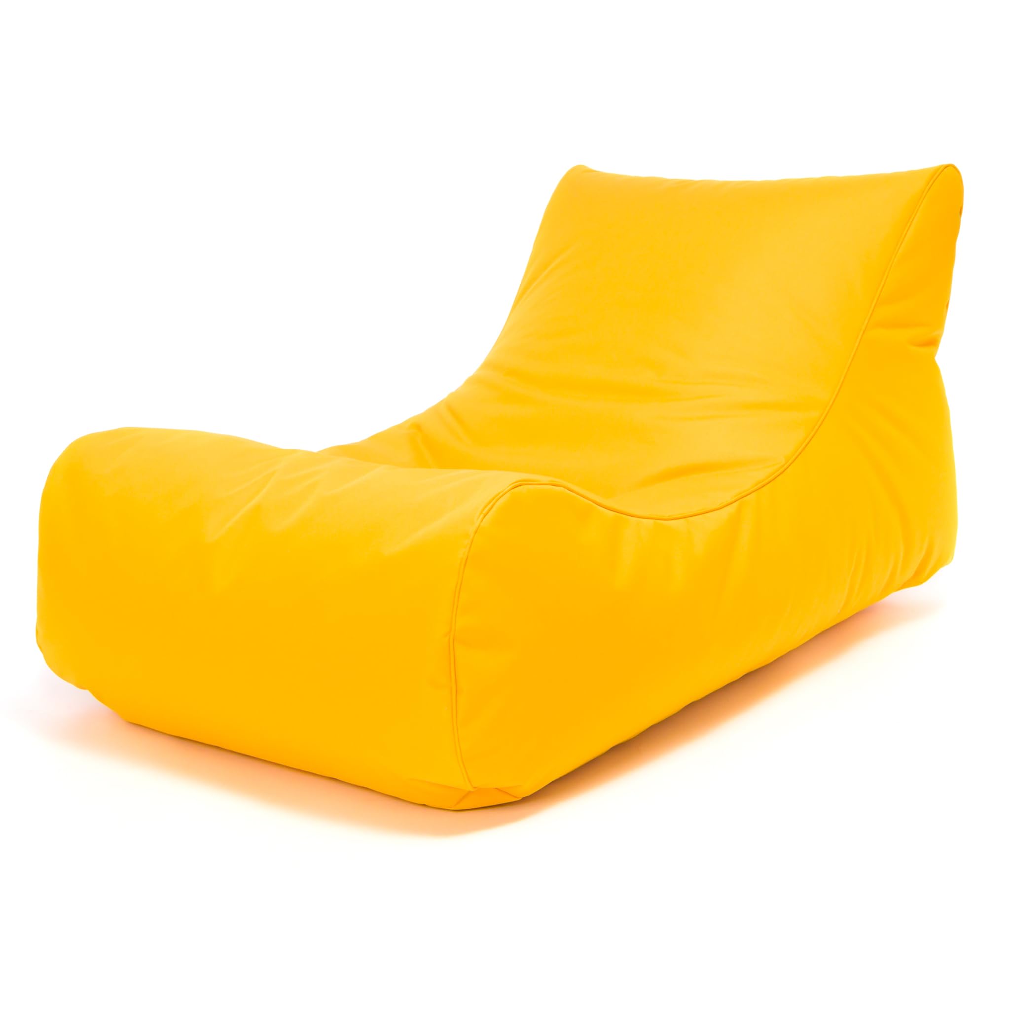 Ecopuf Master Pouf Sessel Sack Chaise Longue Outdoor Pouf Sack Sonnenliege aus wasserfestem Polyester mit seitlicher Aufbewahrungstasche Abmessung 115x65x60 cm