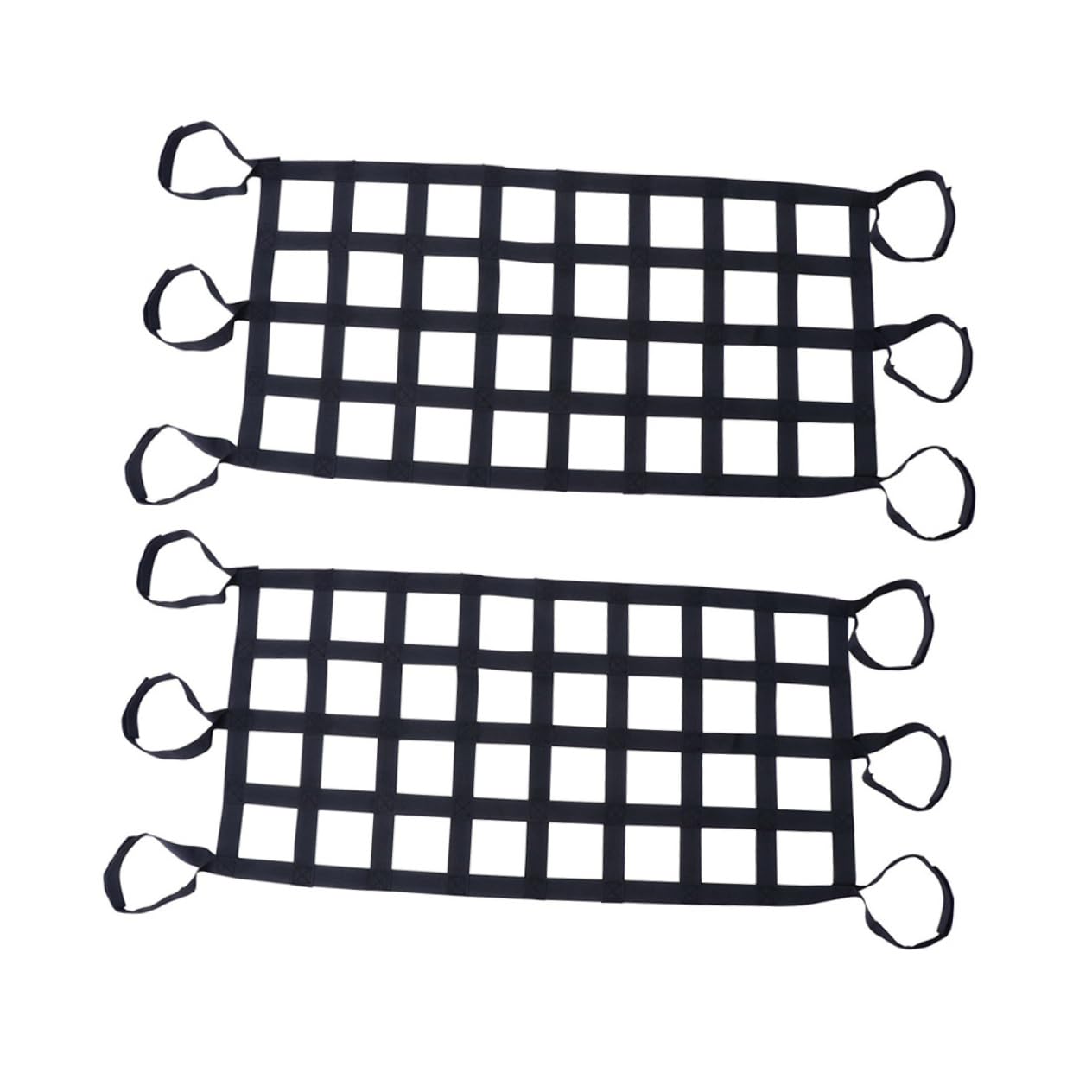 2pièces Filet à Bagages Élastique pour Toit De Voiture Filet De Rangement pour Véhicule Lot de Nylon